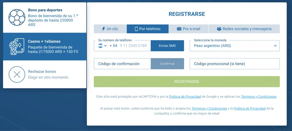 1xbet-registrarse